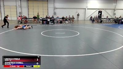 130 lbs Round 3 (8 Team) - Lincoln Steele, Idaho vs Dometrius Dorell, Delaware