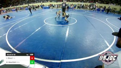 73 lbs Round Of 32 - Isaiah Stout, F-5 Grappling vs Beau Westfahl, Iron Grapplers Wrestling Club