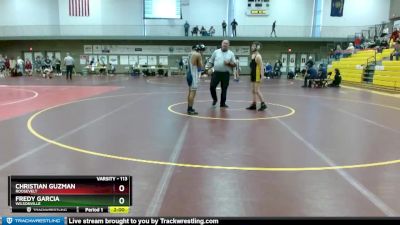 113 lbs Quarterfinal - Christian Guzman, Roosevelt vs Fredy Garcia, Wilsonville