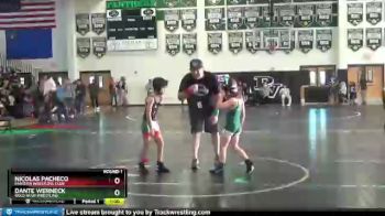 55 lbs Round 1 - Nicolas Pacheco, Panther Wrestling Club vs Dante Werneck, Gold Rush Wrestling