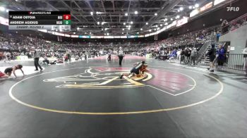 120 lbs Champ. Round 2 - Andrew Agidius, Mead vs Adam Ostoja, Meridian