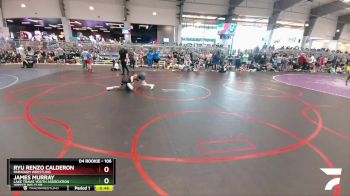 106 lbs Semifinal - James Murray, Lake Travis Youth Association Wrestling Club vs Ryu Renzo Calderon, Paradigm Wrestling