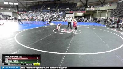 100 lbs Champ. Round 1 - Sydney Rose, Team Aggression Wrestling Club vs Harlin Swartsel, Okanogan Underground Wrestling Club