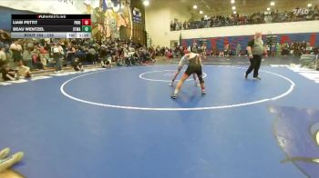 126 lbs Cons. Round 2 - Liam Pettit, Priest River vs Beau Wentzel, St. Maries