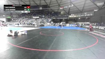Girls 4A 120 lbs Cons. Round 3 - Lexie Borden, Lake Stevens (Girls) vs Maci Benson, Lewis And Clark (Girls)