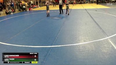 64 lbs Semifinal - Liam Hamacher, Becker vs Liam Thom, Sartell