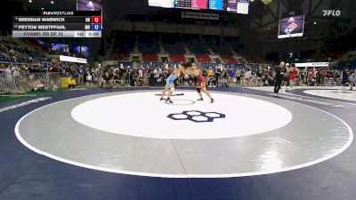175 lbs Champ. Rd Of 16 - Brennan Warwick, OH vs Peyton Westpfahl, MO