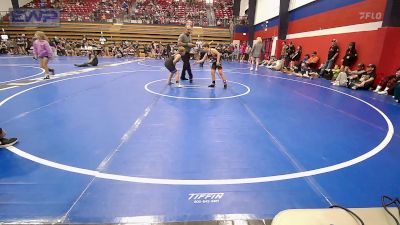 90 lbs Consi Of 8 #2 - Drake West, Pirate Wrestling Club vs Ty (Collett) Stewart, Checotah Matcats