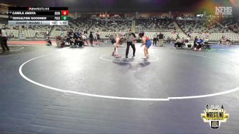 G6A-190 lbs Champ. Round 1 - Tessalynn Goodner, PUTNAM CITY (Girls) vs Camila Amaya, DURANT (Girls)