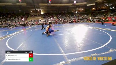 88 lbs Round Of 64 - Brayden Thorn, Massa's Maniacs vs Reece Movahead, American Dream Wrestling Club