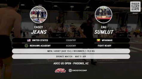 Zau Sumlut vs Casey Jeans 2024 ADCC Phoenix Open