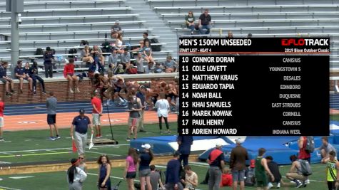 Men's 1500m Unseeded, Heat 4