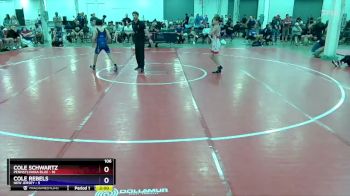 106 lbs Round 2 (8 Team) - Cole Schwartz, Pennsylvania Blue vs Cole Rebels, New Jersey