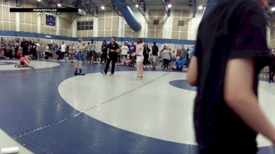 12U Boys FS - 92 lbs Cons. Semis - Camdyn Livingston, Owen County Wrestling Club vs Brenton Hart, Alphas Wrestling