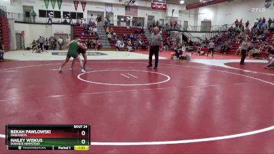 130 lbs Quarterfinal - Hailey Wiskus, Dubuque Hempstead vs Bekah Pawlowski, Maquoketa