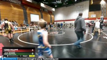 70 lbs Quarterfinal - Cohen Williams, Cody Middle School vs Jack Rogers, Dubois Middle School