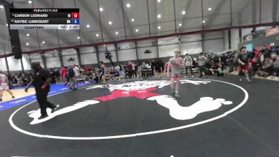 Junior Boys FS - 120 lbs Quarters - Carson Leonard, ID vs Kaysic Lundquist, WA
