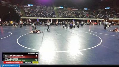 63 lbs Cons. Semi - Lydia Prosser, Chickasaw Elite Wrestling Club vs Willow Gaudineer, Chickasaw Elite Wrestling Club