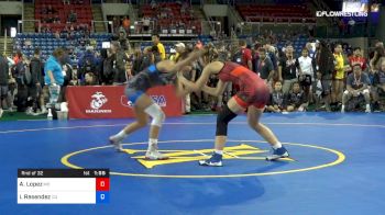 112 lbs Rnd Of 32 - Alana Lopez, Missouri vs Israel Resendez, Colorado