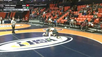 3A 190 lbs Champ. Round 1 - Daniel Mensah, Downers Grove (South) vs Lucas Nance, Palatine (Fremd)