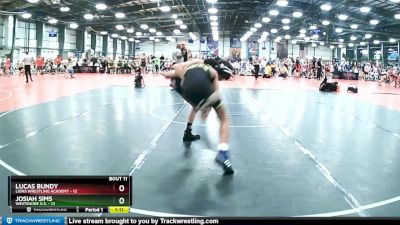 100 lbs Rd# 6- 9:00am Saturday Final Pool - Josiah Sims, Westshore D.S. vs Lucas Bundy, Lions Wrestling Academy