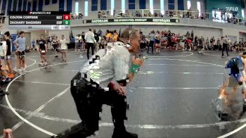 80 lbs Round 2 (6 Team) - Zachary Baginski, Florida Scorpions vs Colton Cortese, Buxton