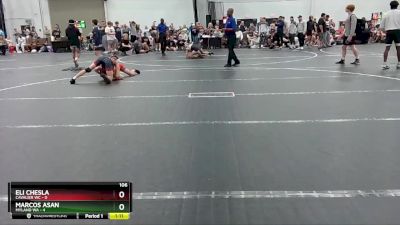 106 lbs Semis (4 Team) - Eli Chesla, Cavalier WC vs Marcos Asan, Myland WA