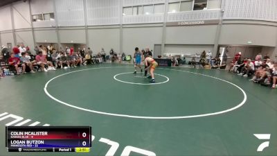 160 lbs 2nd Wrestleback (16 Team) - Colin McAlister, Kansas Blue vs Logan Butzon, Minnesota Red