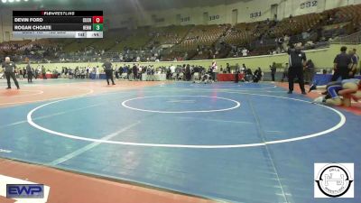 123 lbs Consi Of 32 #2 - Devin Ford, Cushing vs Rogan Choate, Hennessey Eagles Jr High