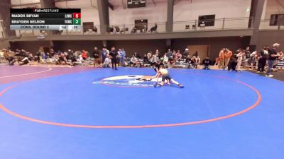 U10 FK - 84 lbs Cons. Round 2 - Brayden Nelson, Twin City Wrestling Club vs Madox Bryan, Lake Stevens Wrestling Club