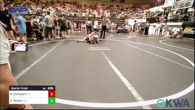 67-70 lbs Quarterfinal - Baker Schubert, Chandler Takedown Club vs Xavier Walsh, Cache Wrestling Club