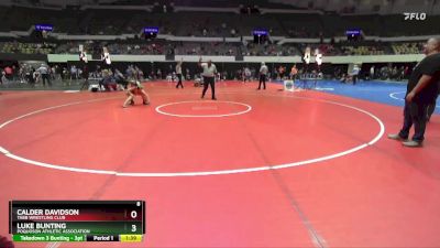 National 92-99 lbs Cons. Semi - Luke Bunting, Poquoson Athletic Association vs Calder Davidson, Tabb Wrestling Club