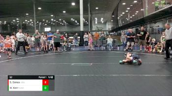 52 lbs Round 2 (8 Team) - Sawyer Oakes, U2 Upstate Uprising Blue vs Willow Kerr, Dueling Bandits