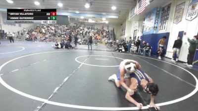 138 lbs Quarterfinal - Vinnie Gutierrez, Fountain Valley vs Bryan Villatoro, Anaheim