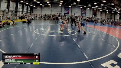 100 lbs Rd# 8- 12:30pm Saturday Final Pool - Jett Kline, Lions Wrestling Academy vs Michael Newton, Rebellion