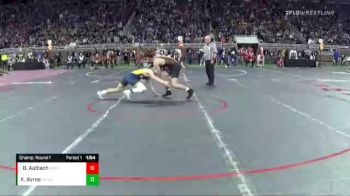 D1-152 lbs Champ. Round 1 - Brysonn Aulbach, Rockford vs Xavier Byrne, Wyandotte Roosevelt