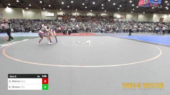 135 lbs Round Of 32 - Aubrie Molina, Rogue Nation vs Kyndra Olmos, Evergreen Valley Wrestling Club