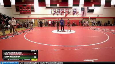 91-93 lbs Round 3 - Brayden DeLeon, Othello Wrestling Club vs Aaliyah Gonzalez, Victory Wrestling-Central WA