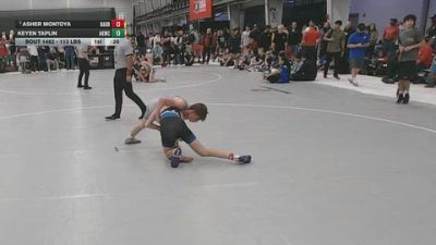 113 lbs Cons. Sub-quarters - Keyen Taplin, Abilene Kids Wrestling Club vs Asher Montoya, Basement Brawlers