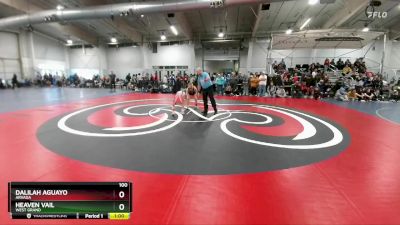 100 lbs Cons. Round 3 - Heaven Vail, West Grand vs Dalilah Aguayo, Arvada