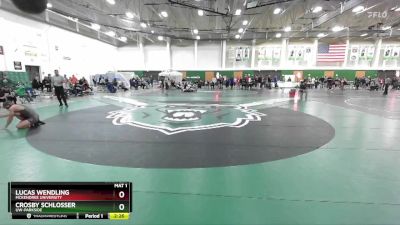 174 lbs Cons. Round 2 - Lucas Wendling, McKendree University vs Crosby Schlosser, UW-Parkside