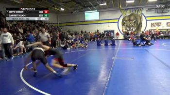 132 lbs Cons. Round 2 - Garrett Kuch, Benton Community vs Mays Weber, Union, LaPorte City
