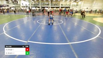 82 lbs Quarterfinal - Arjan Singh, Team Tugman vs Cooper Grant, ME Trappers WC