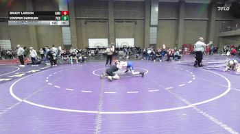 132 lbs Cons. Round 1 - Brady Larson, Harrah vs Cooper Oursler, Pine Creek