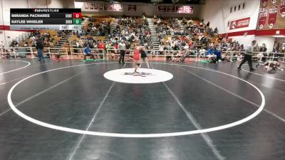 105 lbs Cons. Round 2 - Kaylee Whisler, Sheridan vs Miranda Pachares, Central