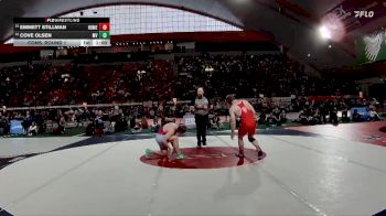 4A 165 lbs Cons. Round 1 - Cove Olsen, Marsh Valley vs Emmett Stillman, Homedale