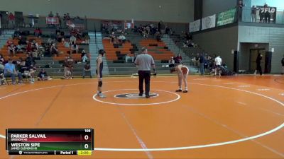 108 lbs Round 5 - Parker Salvail, Grissom Hs vs Weston Sipe, James Clemens HS