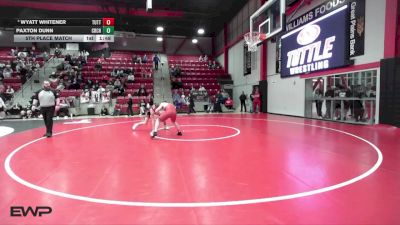 175 lbs 5th Place Match - Wyatt Whitener, TUTTLE vs Paxton Dunn, CROSSINGS CHRISTIAN