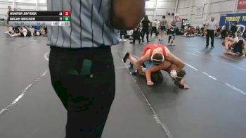 215 lbs Round 3 (4 Team) - Micah Bricker, Youngstown Elite vs Hunter Snyder, All American