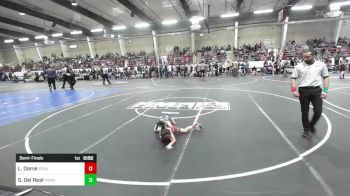 58 lbs Semifinal - Lucas Dame, Stout Wr Acd vs Sier Del Real, Pomona Elite